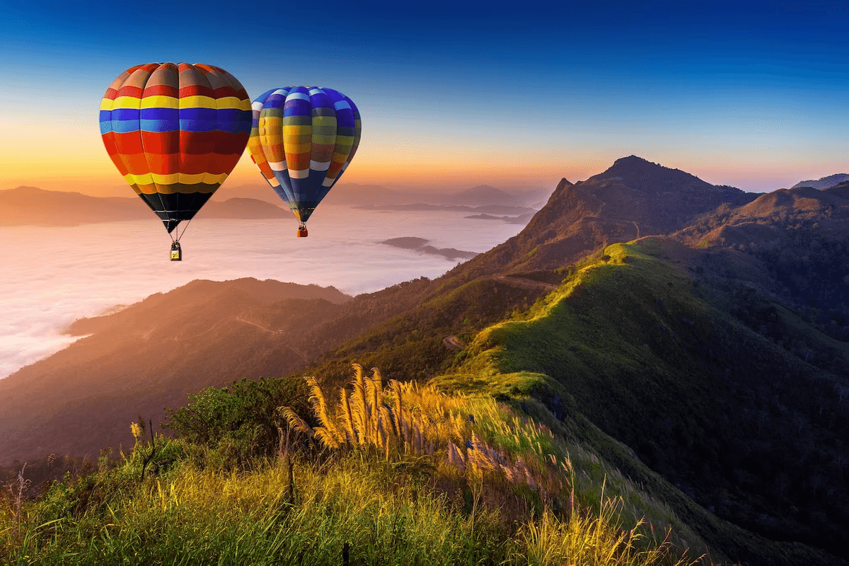 balloons landscape