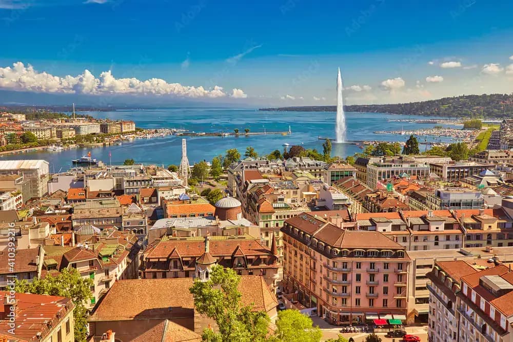 city arial view