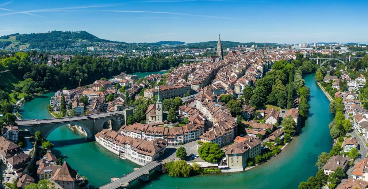 river through city